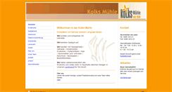 Desktop Screenshot of kolks-muehle.com